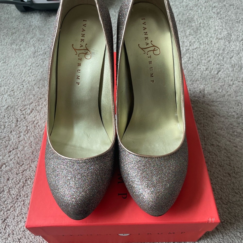 Ivanka Trump Multi Colored Sparkle Pumps